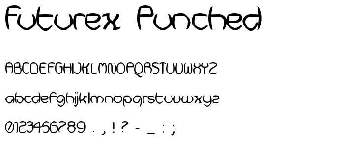 Futurex Punched font